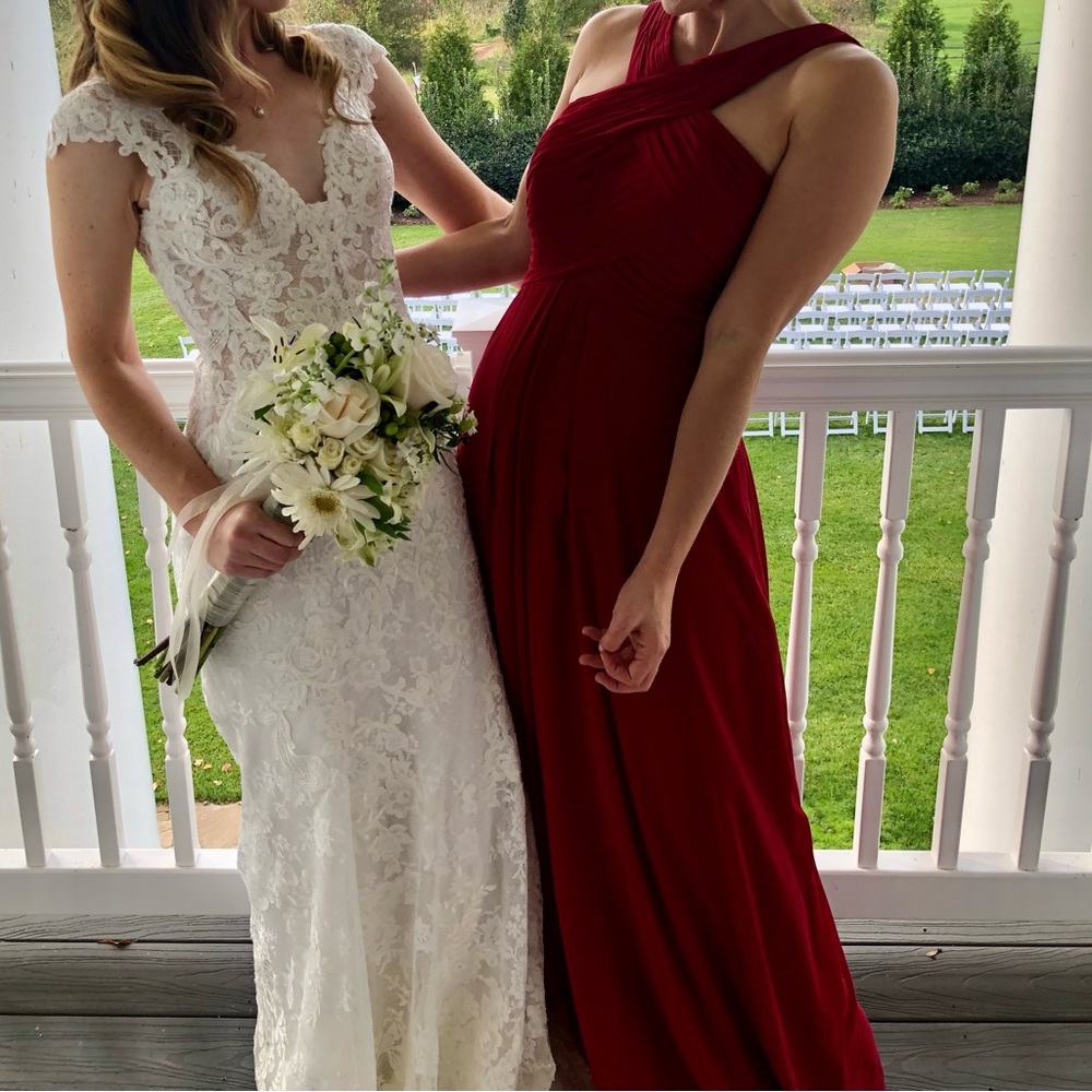 Kaleigh Azazie dress - Burgundy